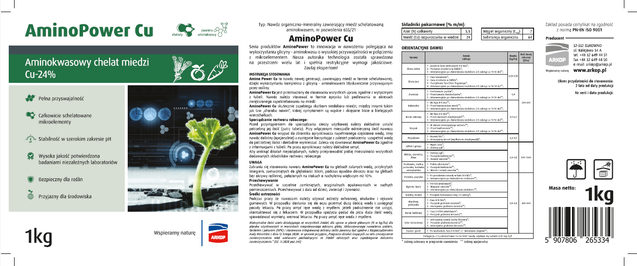 aminopower cu 1kg