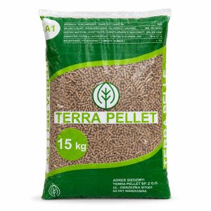 Pellet drzewny Terra Pellet A1 6 mm – worek 15 kg